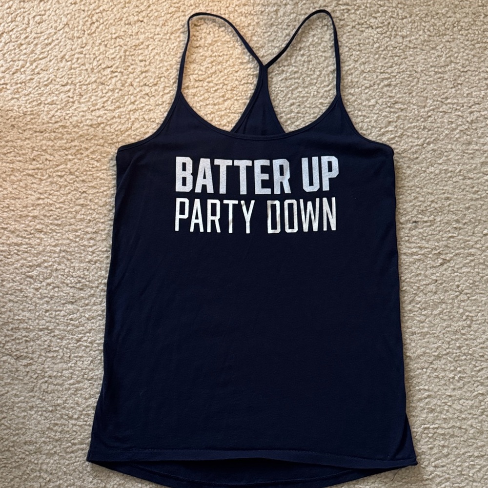 NY Yankees Blue Women's Tank Top